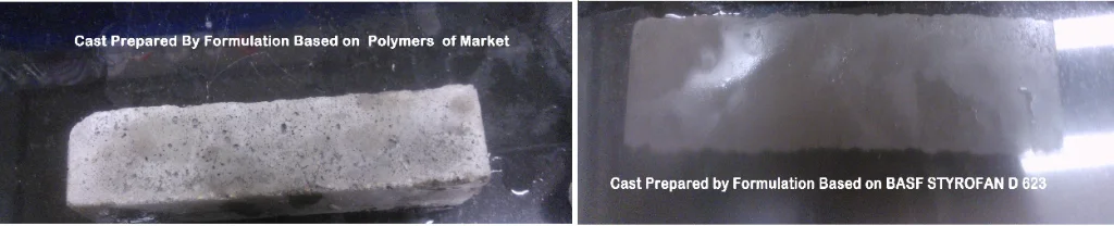 Styrofan® D 623 AP Performance Comparison Chart